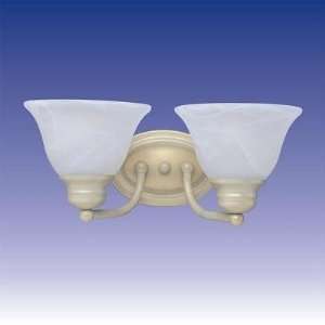  Malibu Collection White Gold Two Light Sconce