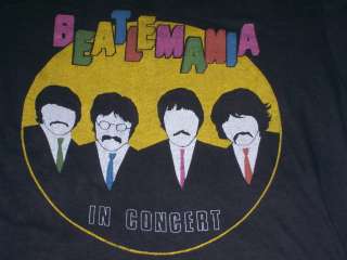 vintage BEATLEMANIA 1976 Lennon McCartney t shirt XS  