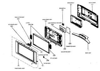 MAGNAVOX Lcd television Cabinet Parts  Model 37MF231D/37 