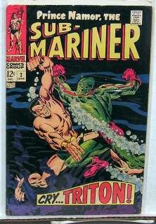 Sub Mariner #2 Marvel Silver Age Comic Book  Fine  