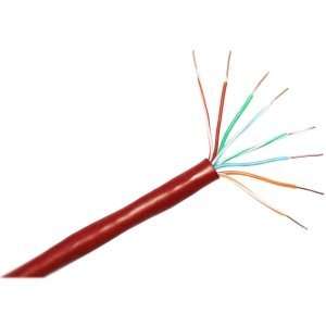  CP TECH Cat.6 UTP Cable. 1000FT BULK CAT6 RED PVC STRANDED 
