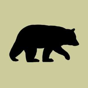  Black Bear Silhouette Round Sticker 
