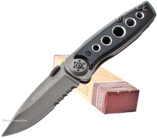 this is the winchester parfive drop point linerlock knife it measures 