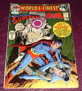 1971 SUPERMAN BATMAN DC COMICS MAY 202 comic book  
