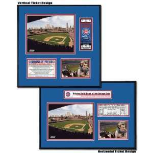  Chicago Cubs   Wrigley Field   Ticket Frame Sports 
