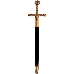Medieval Charlemagne Sword Letter Opener with Scabbard  