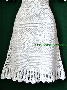   White CLAUDIA CROCHET Knit DRESS  Size SMALL   Uk 8 10 12  