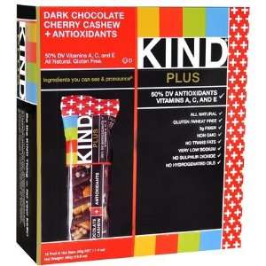  KIND PLUS Dark Chocolate Cherry Cashew + Antioxidants Bars 