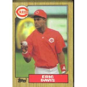  1987 Topps Baseball Eric Davis (50) Card Lot , Card #412 