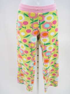 LILLY PULITZER Pink Green Floral Terry Cloth Pants Sz S  