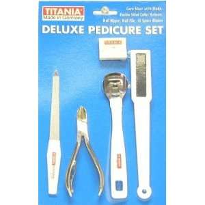  Titania Deluxe Pedicure Set (5 Pieces) (Blister) Beauty