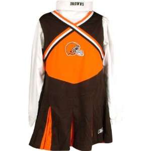   Browns Girls Youth Cheerleader Outfit w/ Turtleneck