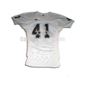  White No. 41 Game Used Central Michigan Russell Football 