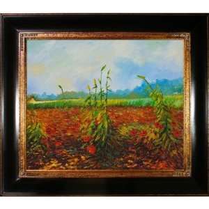 Green Ears of Wheat II Canvas Art by Vincent Van Gogh Impressionism 