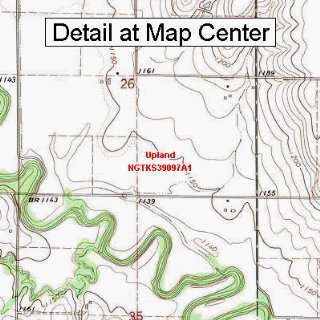  USGS Topographic Quadrangle Map   Upland, Kansas (Folded 