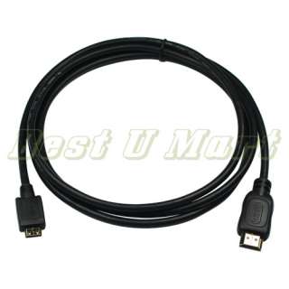Male Cable for Canon HTC 100 HDMI Male to Mini HDMI US  