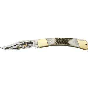  Rough Rider Knives 1043 5 Lockback Knife with Stag 