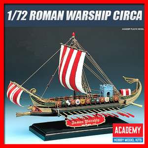 72 Scale Roman Warship Circa B.C. 50 /Academy/Model/Kit/Ship 