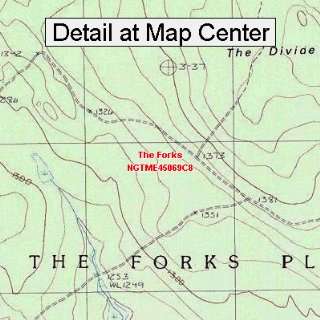  Map   The Forks, Maine (Folded/Waterproof)