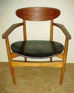 1957 Danish Modern Chair signed Mogens Kold All Orig.  