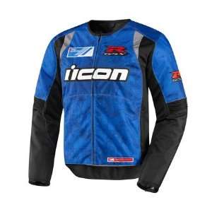 ICON Mens Overload Nylon Functional GSX R Jacket. Removable Wind 