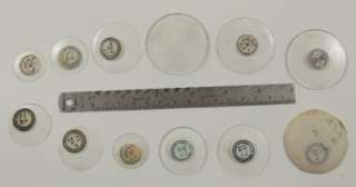 12 Vintage Pocket Wrist Watch Glass Crystals up to watch size 20/21 