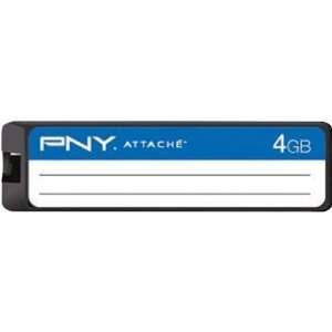  PNY 4GB Label Attache USB 2.0 Flash Drive   Blue   P FD4GB 