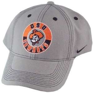  Oklahoma State Cowboys Grey Fade In Flex Fit Hat  Sports 