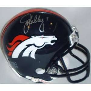  John Elway Denver Broncos Autographed Riddell Replica Mini 