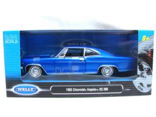 Welly 1965 Chevrolet Impala SS396 Blue 1/24 Diecast Car  