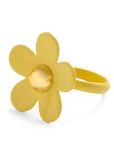 Make My Daisy Ring   Yellow, White, Studs, Casual