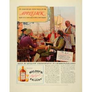   Ad Vintage Hildick Old Fashioned Applejack Brandy   Original Print Ad
