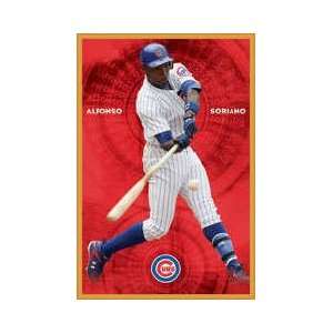  Cubs Alfonso Soriano Framed Poster
