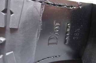   Leather Dior Biker Strappy Buckle OTK Boots 38.5 Over The Knee  