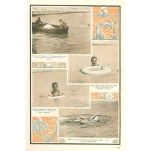  1907 Montague Holbein Lifeing Swimming Hints Everything 