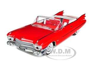 CADILLAC SERIES 62 CONVERTIBLE BRIGHT RED 118 DIECAST MODEL BY 