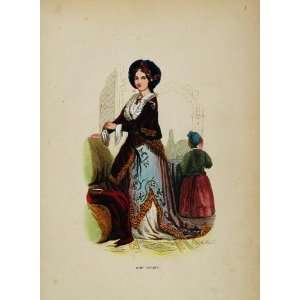  1844 Print Turkish Costume Turkey Woman Dress Fashion 
