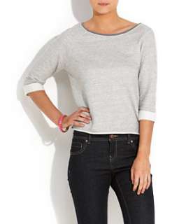 Grey (Grey) Grey Zip Back Sweater Top  254603104  New Look