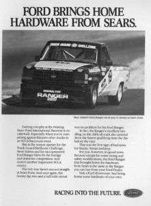 1990 FORD RANGER SALEEN RACE TRUCK ORIGINAL VINTAGE AD  
