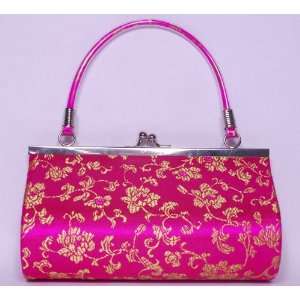 Brocade Evening Handbag   Pink 
