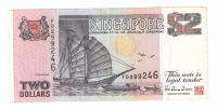 SINGAPORE 2 TWO DOLLARS BANKNOTE BANK NOTE THOMAS »  