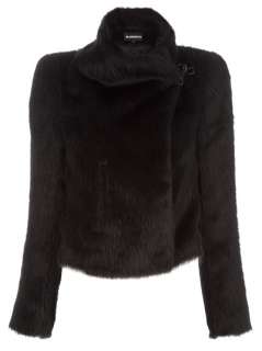 Ann Demeulemeester Alpaca Biker Jacket   Bernardelli   farfetch 