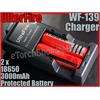 Ultrafire 139 Charger & 2x 18650 3000 Protected Battery  