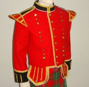 NEW PIPERS DRUMMERS TUNIC DOUBLET JACKET   WOOL   TU2T  