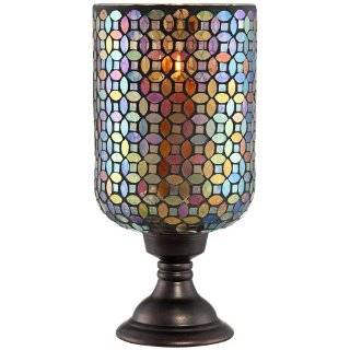  Partylite Gold Mosaic Hurricane with Tealight Tree