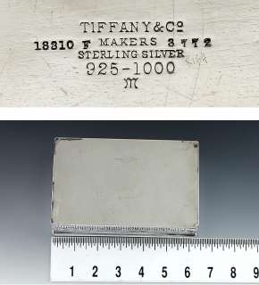 FINE TIFFANY & CO STERLING SILVER CIGARETTE BOX  