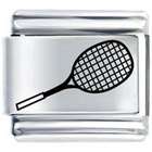 Pugster Tennis Racket Sports Italian Charm