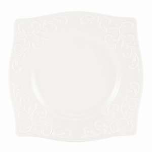  Opal Innocence Carved Square Accent Plate [Set of 4 