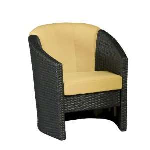  Riviera Barrel Accent Chair w/ Harvest Fabric