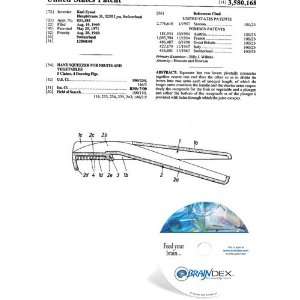  NEW Patent CD for HAND SQUEEZER FOR FRUITS AND VEGETABLES 